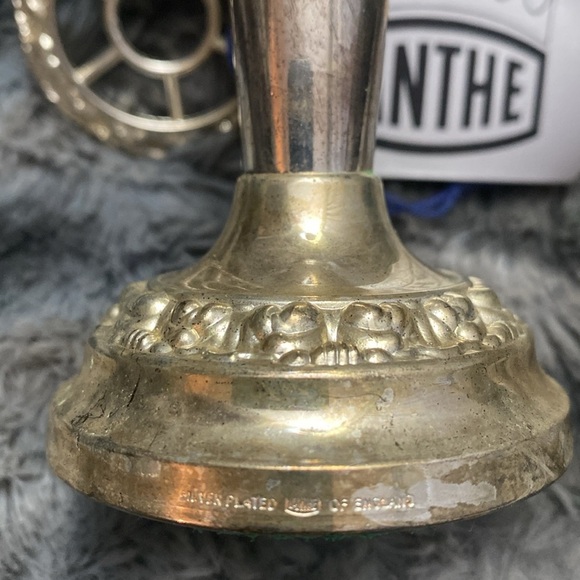 Ianthe Silver Vintage English silver-plated flower vase - Picture 16 of 16